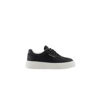 Armani Exchange Kurt, Low Cut, Platform Sole, Scarpe da Ginnastica Donna, Nero, 35.5 EU