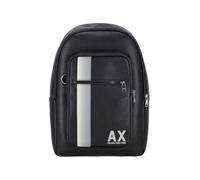Armani Exchange Large Color Block AX Zip Backpack, Zaino Uomo, Schwarz, Taglia Unica
