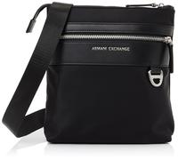 Armani Exchange Las Vegas, Metal Logo, Zipped Pocket, Borsa Messenger Uomo, Nero