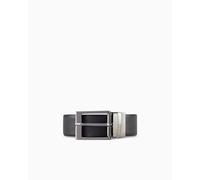 ARMANI EXCHANGE Leather Belt With Plaque Cintura Uomo