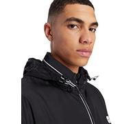 ARMANI EXCHANGE Lightweight Zip-up Hooded Windbreaker Jacket 8NZB07, Giacca a vento Uomo, Nero (Black), S