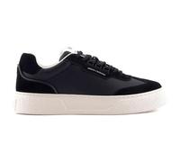 Armani Exchange Lion, Suede Details, Scarpe da Ginnastica Uomo, Nero, 44.5 EU