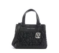 Armani Exchange Liz Monogram S Borsa a mano nero, pelle sintetica, donna