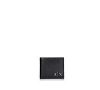 Armani Exchange Logo Credit Card - Portafogli Uomo, Nero (Black), 9.5x1.5x11.5 cm (B x H T)