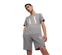 ARMANI EXCHANGE Logo Icon Tee, T-shirt, Uomo, Grigio, XL