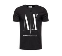 ARMANI EXCHANGE Logo Icon Tee, T-shirt, Uomo, Nero, XL