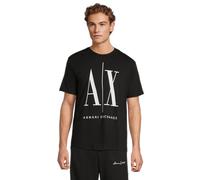 ARMANI EXCHANGE Logo Icon Tee, T-shirt, Uomo, Nero, XL