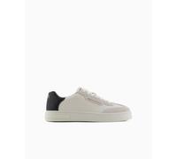 Armani Exchange London, Scarpe da Ginnastica Uomo, off White+Black, 40 EU