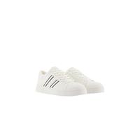 Armani Exchange London, Side Stripes, Color Contrast, Scarpe da Ginnastica Uomo, off White Black, 39 EU