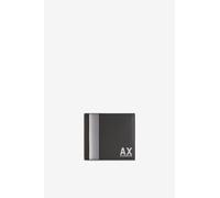 Armani Exchange Long Island, Side Band, Portafoglio Bi-Fold da Uomo, Nero, Taglia Unica