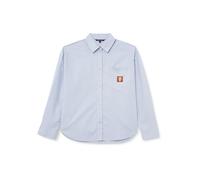 Armani Exchange Lyocell-Maglietta a Maniche Lunghe in Poplin con Logo AX, Dry Gin, M Donna