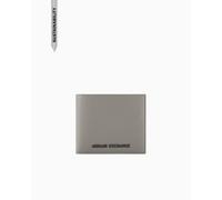Armani Exchange Madrid, Essential, Metal Logo, Portafoglio Bi-Fold da Uomo, Marrone Chiaro, Taglia Unica