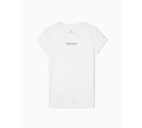 Armani Exchange White Cotton T-Shirt - IT42|M