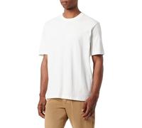 Armani Exchange Maglietta da Uomo con Logo AX con Square Outline Regular Fit Tee, Bianco Sporco, S