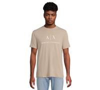 Armani Exchange Maglietta da Uomo con Logo Aziendale Contemporaneo, Anacardi Arrosto, L