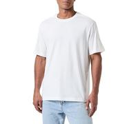 Armani Exchange Maglietta da Uomo con Logo Small Embroidered Regular Fit Tee, Bianco Sporco, XXL