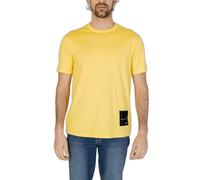 Armani Exchange Maglietta da Uomo Regular Fit Limited Edition X Mix Mag Patch Logo Tee, Giallo Prugna, XL