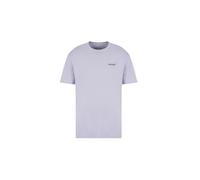 Armani Exchange Maglietta da Uomo Small Milano/New York Logo Modern, Lilla-Grigio, L