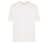 Armani Exchange Maglietta da Uomo The Grid, Sustainable Logo Tape, Bianco Sporco, XS