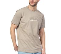 Armani Exchange Maglietta da Uomo Utility Edge, Sustainable, Embossed And HD Logo, Anacardi arrostiti, S
