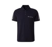 Armani Exchange Polo con Logo in Cotone Elasticizzato e vestibilità Regolare, Blu Navy, S Uomo
