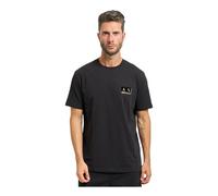 Armani Exchange - Magliette nera con logo sul petto - - Tops - Uomo - Nero - 2XL