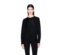 Armani Exchange Maglione da Donna con Logo Signed Maniche Lunghe Nero M