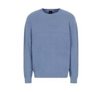Armani Exchange Maglione in Cotone Combinato con Strisce Orizzontali, Pietra focaia, S Uomo