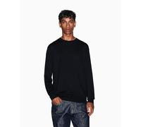 Armani Exchange Icon Project, Embroidered Logo Pullover, Nero, XL Uomo