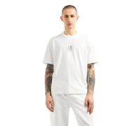 Armani Exchange Icon Project, Embroidered Logo T-Shirt, Bianco Sporco, L Uomo