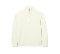 Armani Exchange Maniche Lunghe, Collo Alto con Cerniera, vestibilità Casual Maglione, Weiß, XXL Uomo