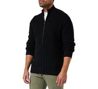 Armani Exchange Maniche Lunghe, Doppia Cerniera, Cotton Maglione Cardigan, Nero, XS Uomo