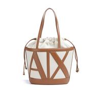 Armani Exchange Marisol - Borsa per la spesa, in tela, colore: Naturale/Argilla salina, taglia unica