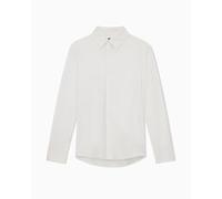 Armani Exchange Men's Essential, Down Side Logo Lettering Patch Shirt, off White, M, Bianco Sporco, M