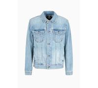 Armani Exchange Men's Icon Project, Denim, Button Logo Jacket