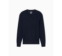Armani Exchange Icon Project, Emboidered Logo Maglione, Navy Scuro, XXL Uomo