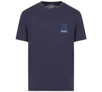 Armani Exchange Toppa con Logo Milano, Edizione Limitata, vestibilità Regolare T-Shirt, Cielo Notturno, XS Uomo