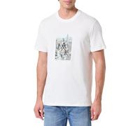 ARMANI EXCHANGE Maglietta blu chiaro / grigio / nero / offwhite Uomo ARMANI EXCHANGE XL