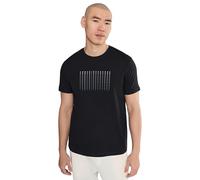 Armani Exchange Men's Plain 3D Stampato Front Logo T-Shirt Blue,S