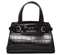 Armani Exchange Milano 91, Sostenibile, Tartaruga, Doppia Fibbia, Tote Piccola Donna, Nero, One Size