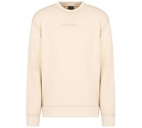 Armani Exchange Modal Cotton Debossed Logo Pullover Crewneck Sweatshirt Maglia di Tuta, Nebbia, L Uomo