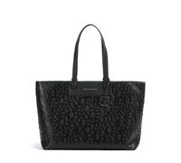 Armani Exchange Monogram L Borsa shopper nero, pelle sintetica, donna