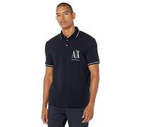 Armani Exchange New Classic Icon Project Basic Must Have Polo da Uomo, Blu Navy, XS