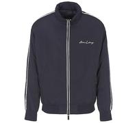 Armani Exchange Nylon Track Jacket with Signature Logo On Front And Back Giacca Shell, Navy Scuro, S Uomo