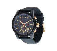 Armani Exchange Orologio Uomo, movimento cronografo, cassa in nylon blu da 47 mm con cinturino in silicone, AX1335