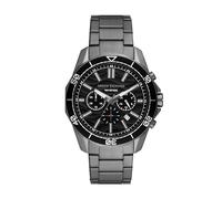 Armani Exchange orologio per uomo, movimento cronografo e cassa orologio per 44 mm con cinturino in acciaio inossiorologio perbile, pelle o silicone, Grigio e nero