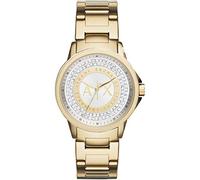 Armani Exchange Orologio da donna, cronografo a tre lancette, cassa in acciaio inossidabile da 35 mm con bracciale in acciaio inossidabile, AX4321
