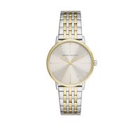 Armani Exchange Orologio da Donna, Movimento a Tre Lancette, Acciaio Inossidabile con Cassa da 36 mm e Bracciale in Pelle o Acciaio, 2 Toni Argento e Oro