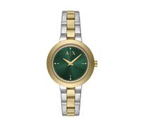 Armani Exchange Orologio Analogico al Quarzo Donna con Cinturino in Acciaio Inossidabile AX5176