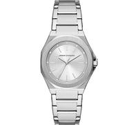 Armani Exchange Orologio da donna, Movimento al quarzo a tre lancette e cassa da 34 mm con cinturino in acciaio o pelle